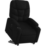  Naslonjač na podizanje od tkanine crni | shoptok.hr