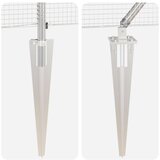  Zavarena žičana ograda s 13 sidrenih postova 0.4x50 m pocinčani čelik | shoptok.hr