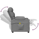  Masažni stol svetlo sivo blago, (20939469) | Shoptok.si