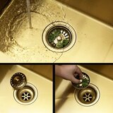 Rea Jekleno pomivalno korito Leo 50 BRUSH GOLD | Shoptok.si