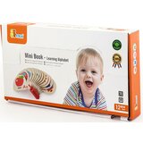 Viga drvena knjiga za učenje abecede i engleskog Montessori | shoptok.hr