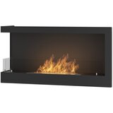  InFire - Crni ugaoni BIO kamin 45x90 cm 3kW | Eponuda.com