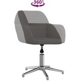  Okretne blagovaonske stolice od tkanine 2 kom tamnosive | Shoptok.si