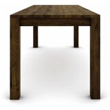  Hrastov stol 200 x 80 cm, braon brušen sa zlatnim efektom | shoptok.hr