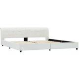 Posteljni okvir belo umetno usnje 180x200 cm | Shoptok.si