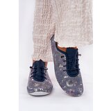 ARTIKER Boto Ladies Leather Derby Shoes Made Of Natural Leather Patterned | ePonuda.com