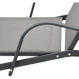 In Ležalnik 2 kosa z mizico tekstil in jeklo | Shoptok.si