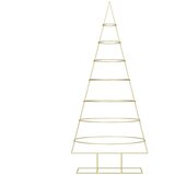 vidaXL Metalna božićna jelka Zlatno 210 cm Čelik s praškastim premazom | shoptok.hr