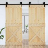  Vrata NARVIK Prirodna 95 x 210 cm Čvrsta borovina - Prirodna 95 x 210 cm križni dizajn | shoptok.hr