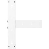  Noge za barsko mizo v obliki črke T, 2 kosa, bele barve, 40x35x(110-111) cm, jeklo | Shoptok.si