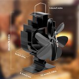 Gisam ventilator za kamin brez elektrike za porazdelitev toplote | Shoptok.si