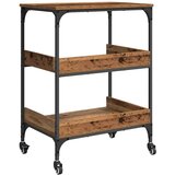 vidaXL Kuhinjski kolica Staro drvo 60 x 41 x 80.5 cm Konstruirano drvo | shoptok.hr