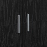  Visoka komoda Crni hrast 60 x 35 x 180 cm Konstruirano drvo Slike
