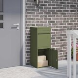  Sandučić za pakete Maslinovo zelena 41 x 38 x 103 cm Čelik | shoptok.hr