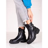 SHELOVET Black women's ankle boots on the platform Cijene