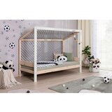 MID.YOU Nizka Postelja Soccer, Naravne Barve, Bela, Pravi Les, 90x200 | Shoptok.si
