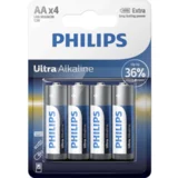 Philips Baterija Ultra Alkaline AA-LR6, 4 kosi