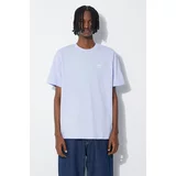 Adidas Pamučna majica za muškarce, boja: ljubičasta, bez uzorka, IR9696