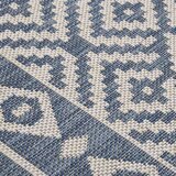  Vanjski tepih ravnog tkanja 120 x 170 cm plave pruge | shoptok.hr