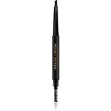 Makeup Revolution Duo Brow Definer natančni svinčnik za obrvi odtenek Dark Brown 0,25 g