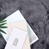  Lažni Ovčji Tepih Antracit 200 x 200 cm Poliester | shoptok.hr