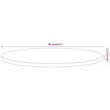 Stolna ploča Ø90x3 8 cm okrugla od masivnog bagremovog drva | shoptok.hr
