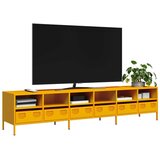 vidaXL TV omarica gorčično rumena 202x39x43,5 cm hladno valjano jeklo Cene