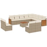  13-dijelni set vrtnih sofa s jastucima poliratan Bež | shoptok.hr