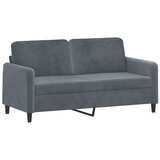 vidaXL Dvosed temno siv 140 cm žamet Cene