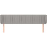  Vzglavje z ušesi svetlo sivo 183x23x78/88 cm blago, (20793583) | Shoptok.si