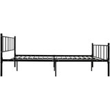  Za krevet crni metalni 180 x 200 cm | shoptok.hr