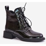 EVENTO Black lacquered leather ankle boots with Bellani lining | Eponuda.ba