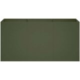 Vrtna saksija Maslinastozelena 120 x 40 x 60 cm Čelična vrata | shoptok.hr