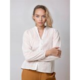 Sinsay Pamučna košulja s rupičastim vezom | shoptok.hr