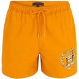 Tommy Hilfiger Underwear Kratke kopalne hlače nebeško modra / temno oranžna / črna / bela