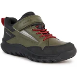 Geox Gležnjarji Simboys J36L0C 0MEFU C0754 S Dk Green/Red