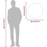  Zidno ogledalo zlatno Ø 60 cm okruglo | shoptok.hr
