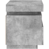  Noćni ormarić s LED svjetlima siva boja betona 40x39x48,5 cm | shoptok.hr