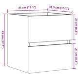 vidaXL Ormarić za umivaonik siva boja betona 41x38,5x45 cm drveni | shoptok.hr