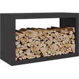  Stalak za drva za ogrjev crni 100x40x60 cm čelični | Eponuda.ba