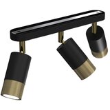  Stropni reflektor LINK 3xGU10/8W/230V, crna/mesing | Eponuda.com