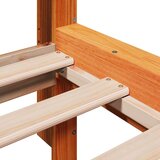 vidaXL Knjižna postelja brez ležišča vošč. rjava 90x200 cm borovina | Shoptok.si