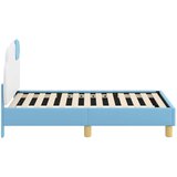  Okvir kreveta za malu djecu s naslonom Plava 70 x 140 cm PU | shoptok.hr