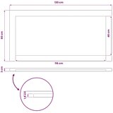  Pravokutni stolni vrh 130 x 60 x 3 cm Pravokutni - Tamno smeđa 90 x 55 x 3 5 cm Pravokutno | shoptok.hr