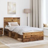  Krevetna konstrukcija Staro drvo 90 x 190 cm Čvrsto borovo drvo | shoptok.hr