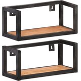 Maison Chic 2 kosi Stenske Police - Viseče police 40 cm trden akacijev les, (21794111) | Shoptok.si