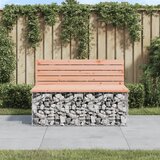 vidaXL Vrtna gabionska klop 103x70x65 cm trden les douglas Cene