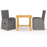  3-dijelni vrtni blagovaonski set sivi | shoptok.hr