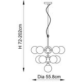  Endon 76500 - Visilica na sajli OSCAR 11xG9/18W/230V mesing | Eponuda.com