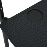Viseći balkonski stol crni 60 x 64 x 83,5 cm plastični | shoptok.hr